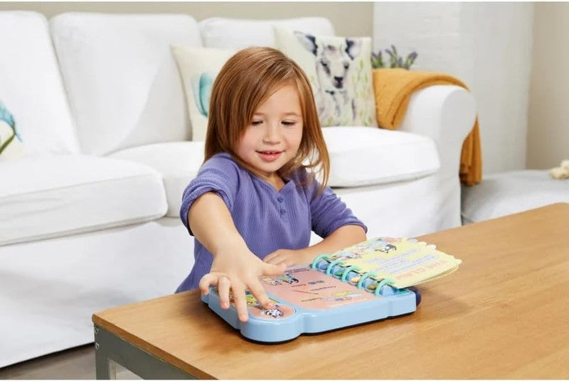 VTech Bluey Book Games Interactive Learning Toy Kids Story Modes Sounds Fun