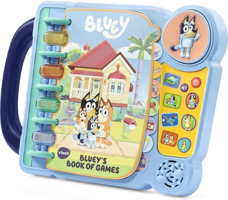 VTech Bluey Book Games Interactive Learning Toy Kids Story Modes Sounds Fun