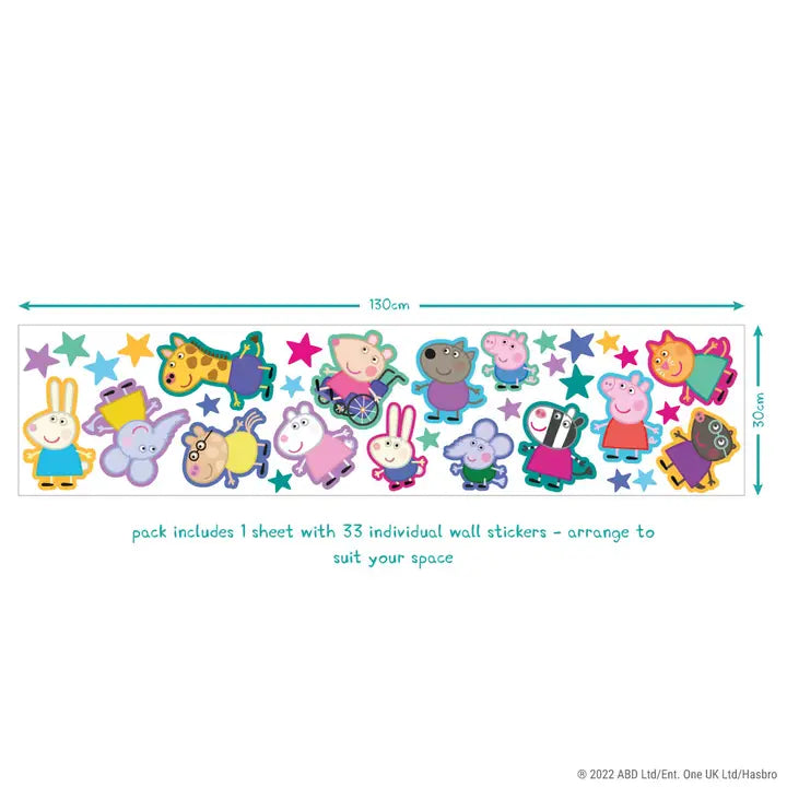 Peppa & Friends Wall Sticker Pack