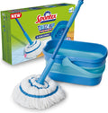 Spontex Ultra Compact Twist Mop and Bucket Set, 10L Foldable Bucket. New but open, scruffy box