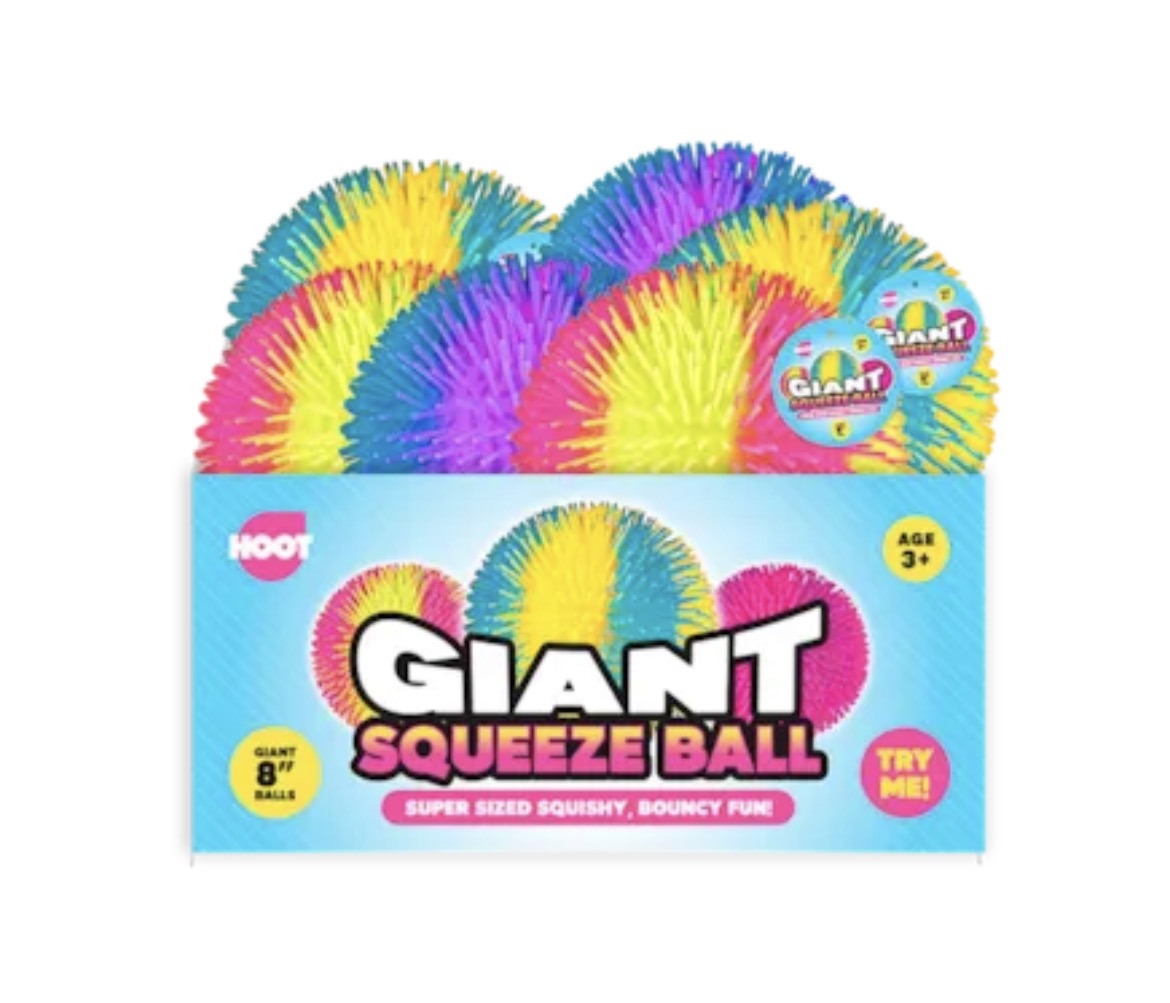 Jumbo textured squeezy ball 8”