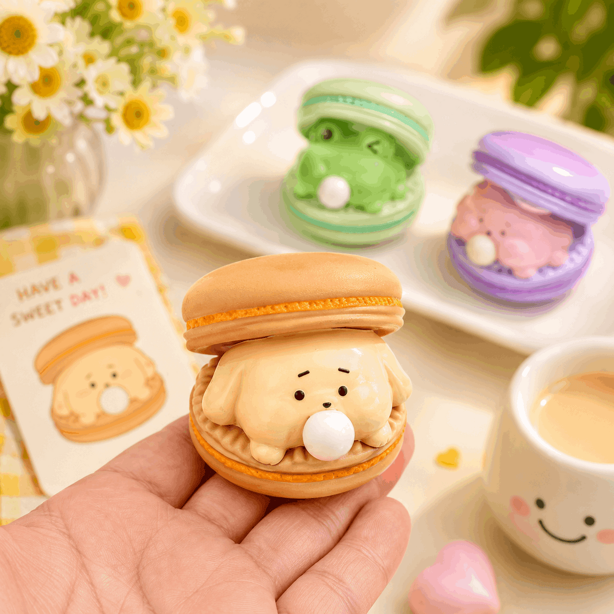 Cute Animal Bubble Macaron Fidget Toy | Squishy Stress Relief Squeeze Toy
