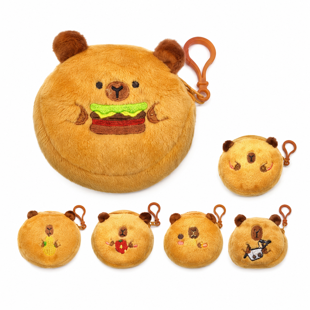 Capybara plush coin purse