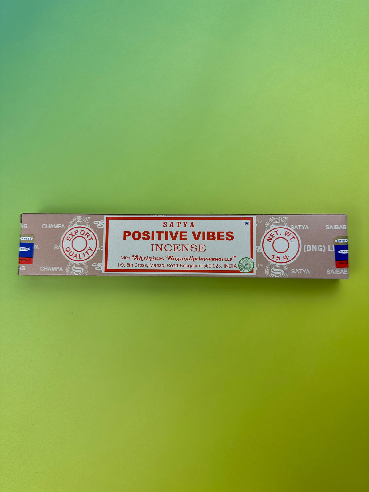Positive vibes, satya incense sticks