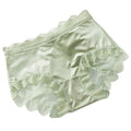 Lingerie Women Lace Floral Panties Flower Transparent Lace Ice Silk Briefs Thin Ruffle Female Underwear Daily Wear