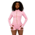 Leopard Print 2 Pieces Set for Women 2025 Trendy Outfits Sexy Gym Tracksuit Slim Zip up Tops and Shorts Matching Sets Club Wear