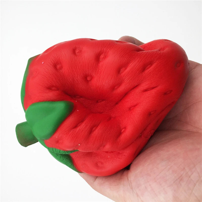 Jumbo Strawberry Squishy Toy Slow Rising Antistress for Adults Anti Anxiety Fidget Toys Non Toxic Squeeze Stress Relief Gift New