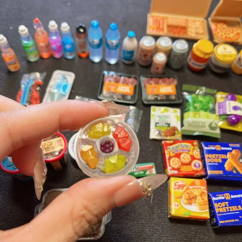 Genuine Mini Refrigerator Set Mini Brands Ball Series Blind Box For Role Play Home Trends Miniature Toy Children's Day Cute gift