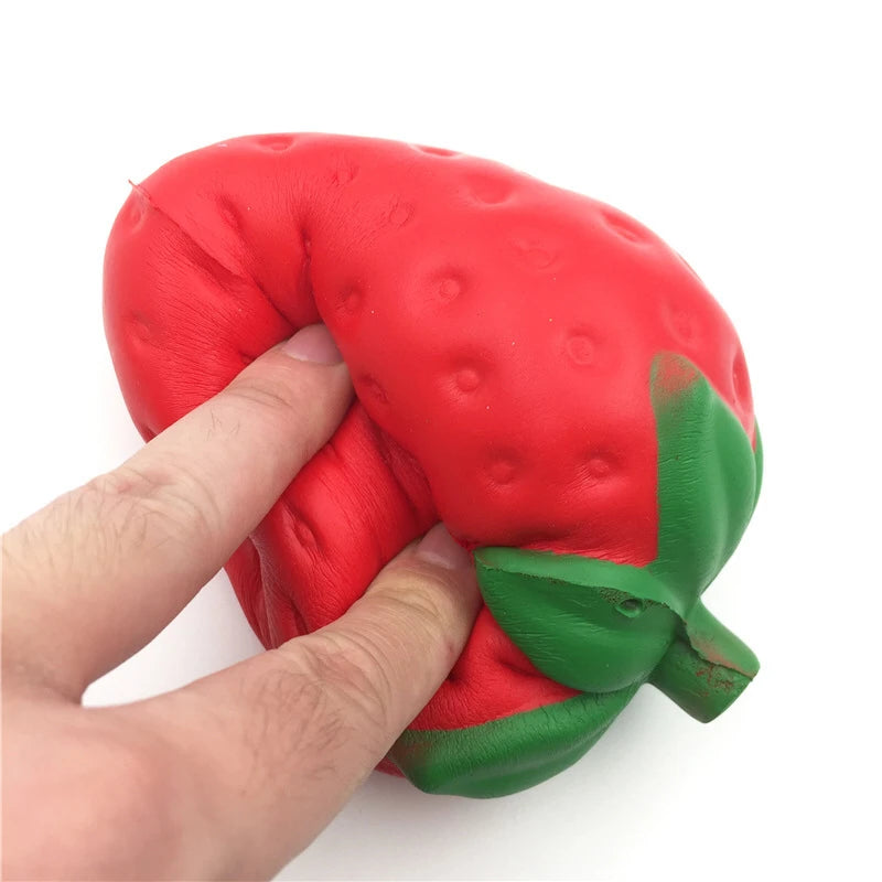Jumbo Strawberry Squishy Toy Slow Rising Antistress for Adults Anti Anxiety Fidget Toys Non Toxic Squeeze Stress Relief Gift New