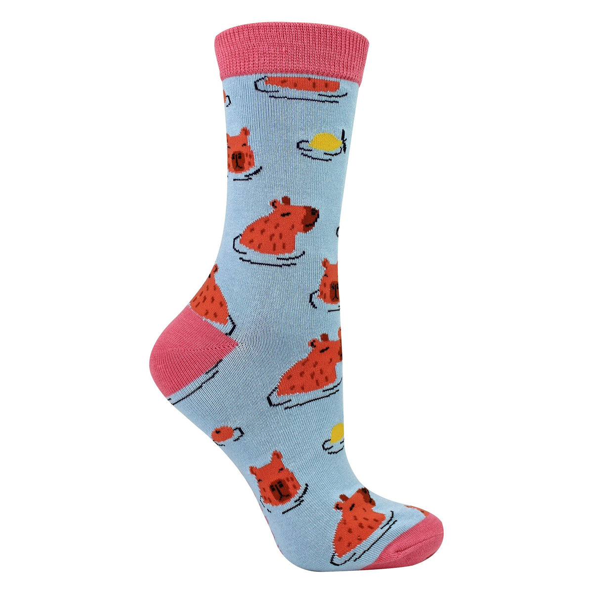 Ladies Capybara Novelty Patterned Bamboo Socks