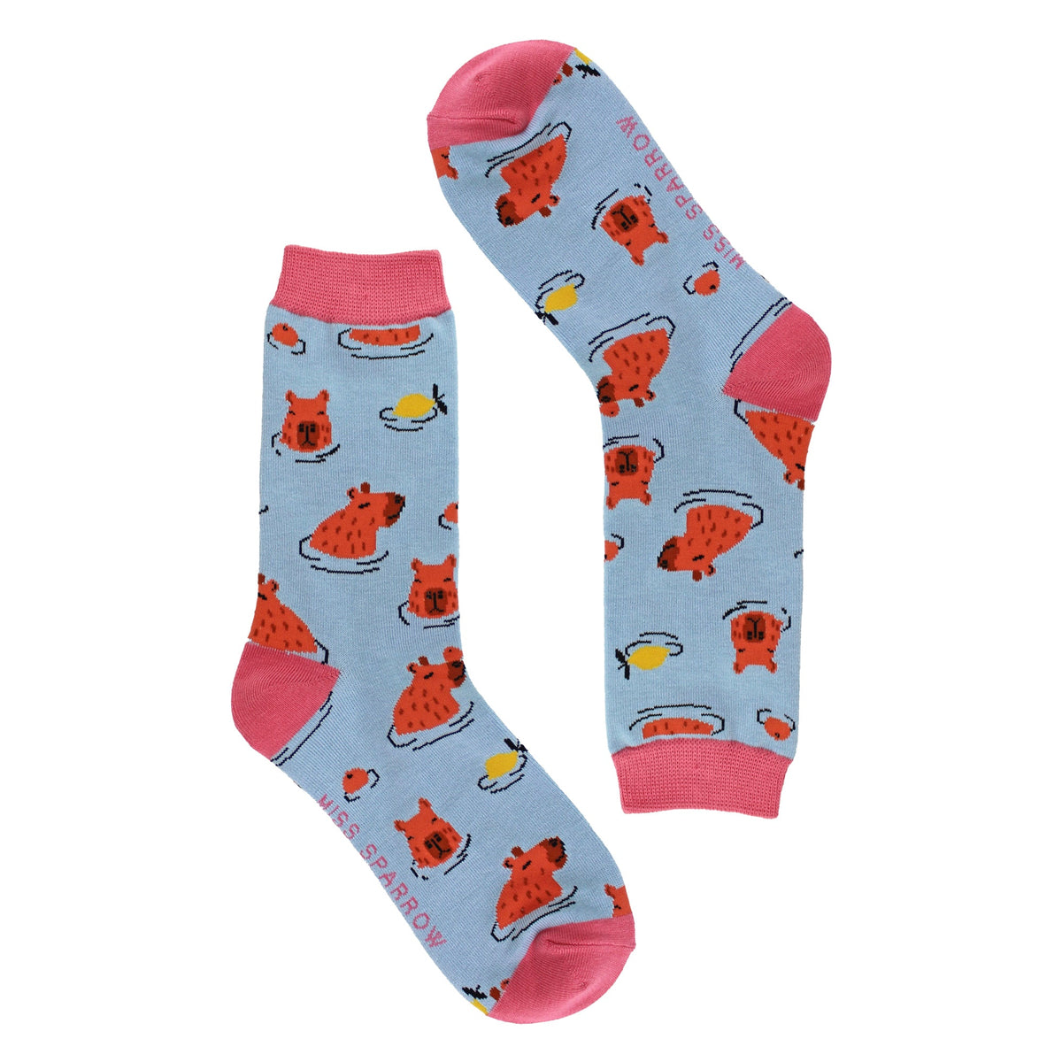 Ladies Capybara Novelty Patterned Bamboo Socks