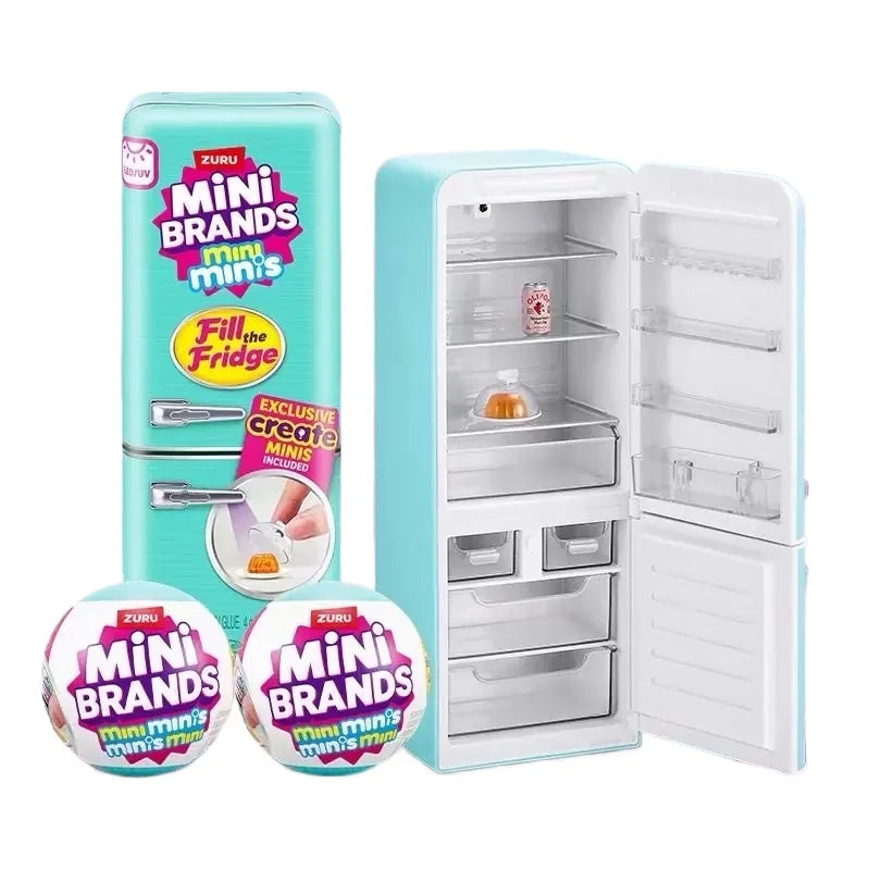 Genuine Mini Refrigerator Set Mini Brands Ball Series Blind Box For Role Play Home Trends Miniature Toy Children's Day Cute gift
