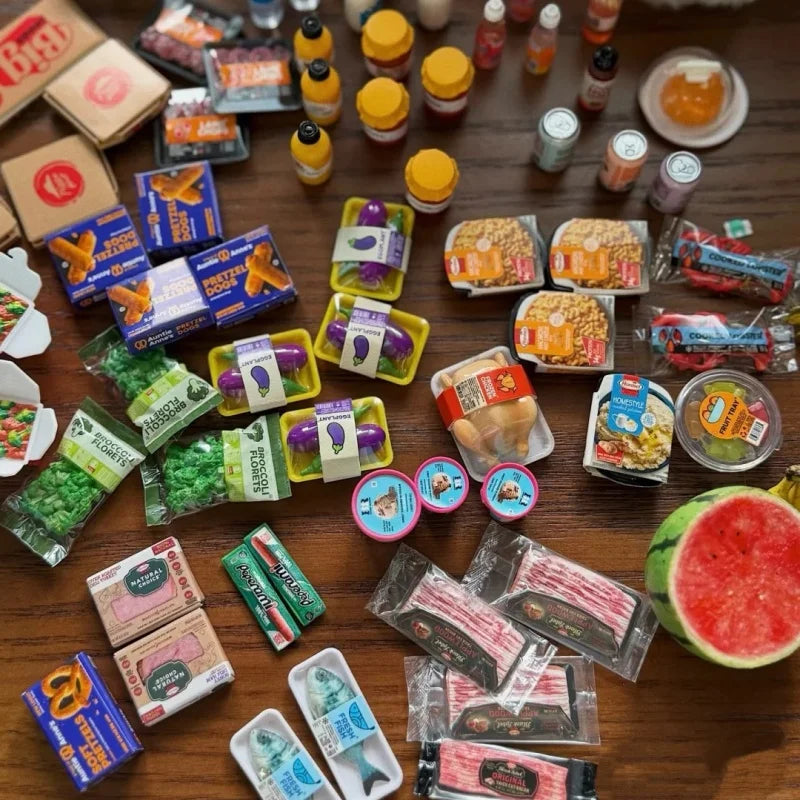 Genuine Mini Refrigerator Set Mini Brands Ball Series Blind Box For Role Play Home Trends Miniature Toy Children's Day Cute gift