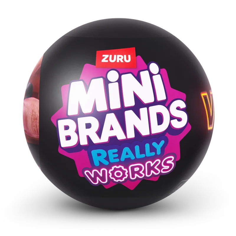 Mini Brands Vinyl Really Works Surprise Ball Blind Box Collection Record Player Plays Music Miniature Turntable Mystery Box Toy