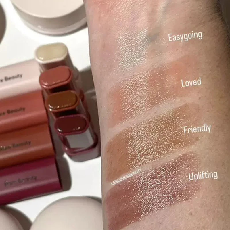 New Rare Beauty 4 Color Butter Lip Balm Lasting Moisturize Plumping Lip Gloss Makeup Cosmetic Easygoing Loved Uplifting Friendly