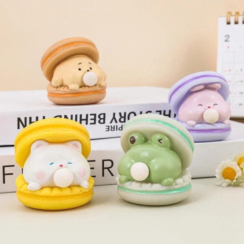 Cute Animal Bubble Macaron Fidget Toy | Squishy Stress Relief Squeeze Toy