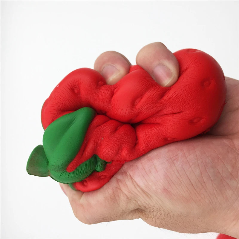 Jumbo Strawberry Squishy Toy Slow Rising Antistress for Adults Anti Anxiety Fidget Toys Non Toxic Squeeze Stress Relief Gift New