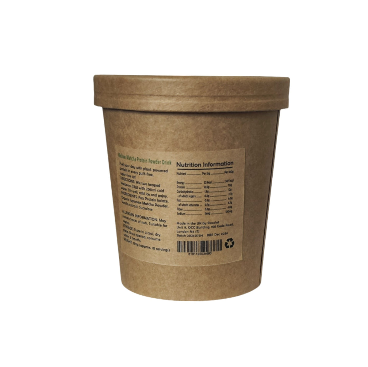 Mellow Matcha Protein Powder Drink 300g