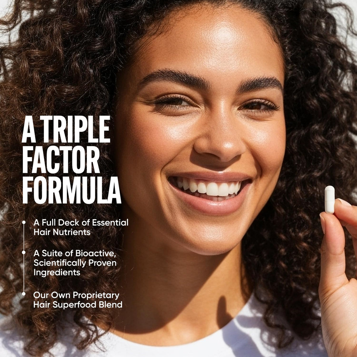 Tru Bloom Hair Growth Vitamins – 1 Month Supply | Fuller, Thicker Hair (Drug-Free)