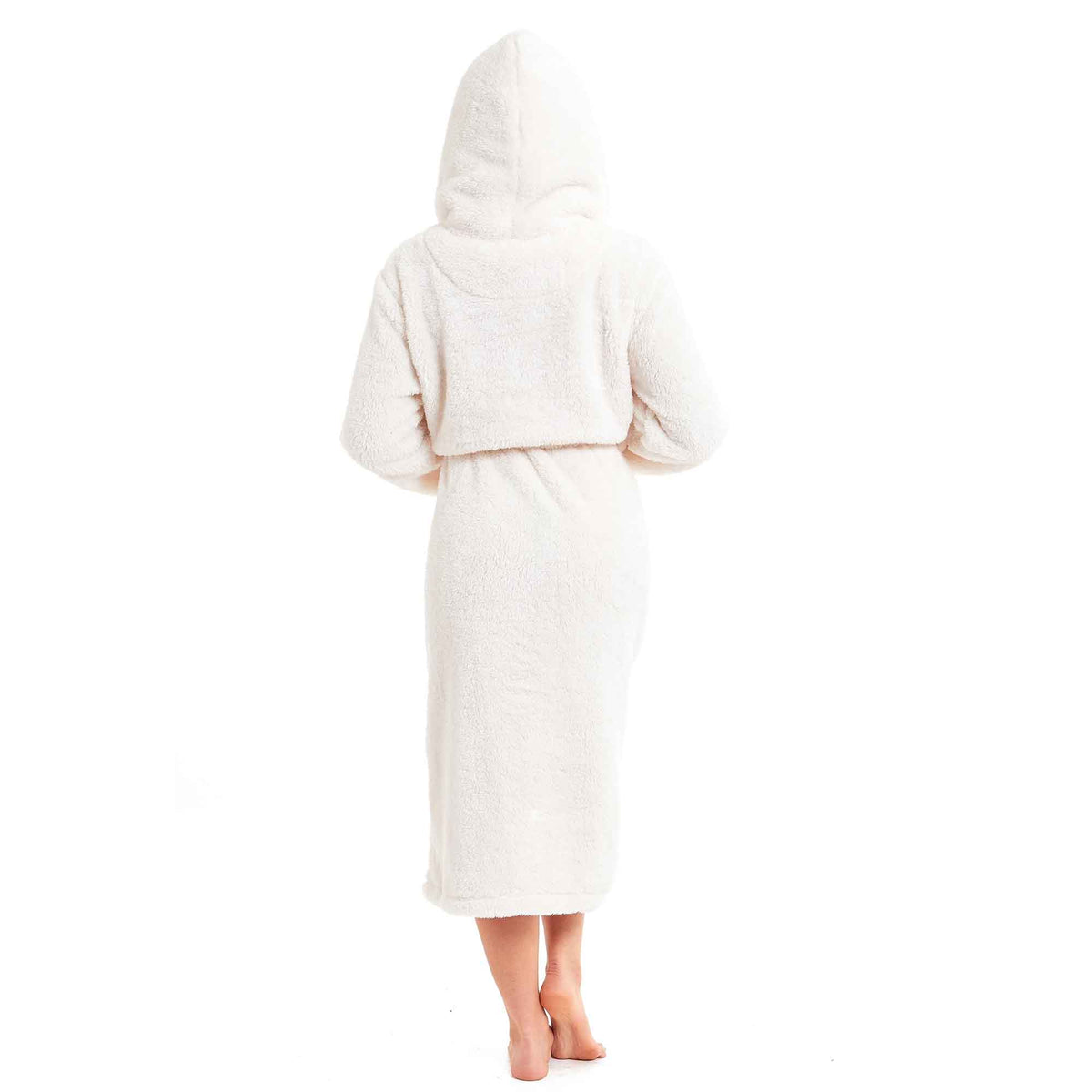 Daisy Dreamer Women's Fleece Hooded Robe Snuggle Touch Velvet-Soft Loungewear UK Sizes